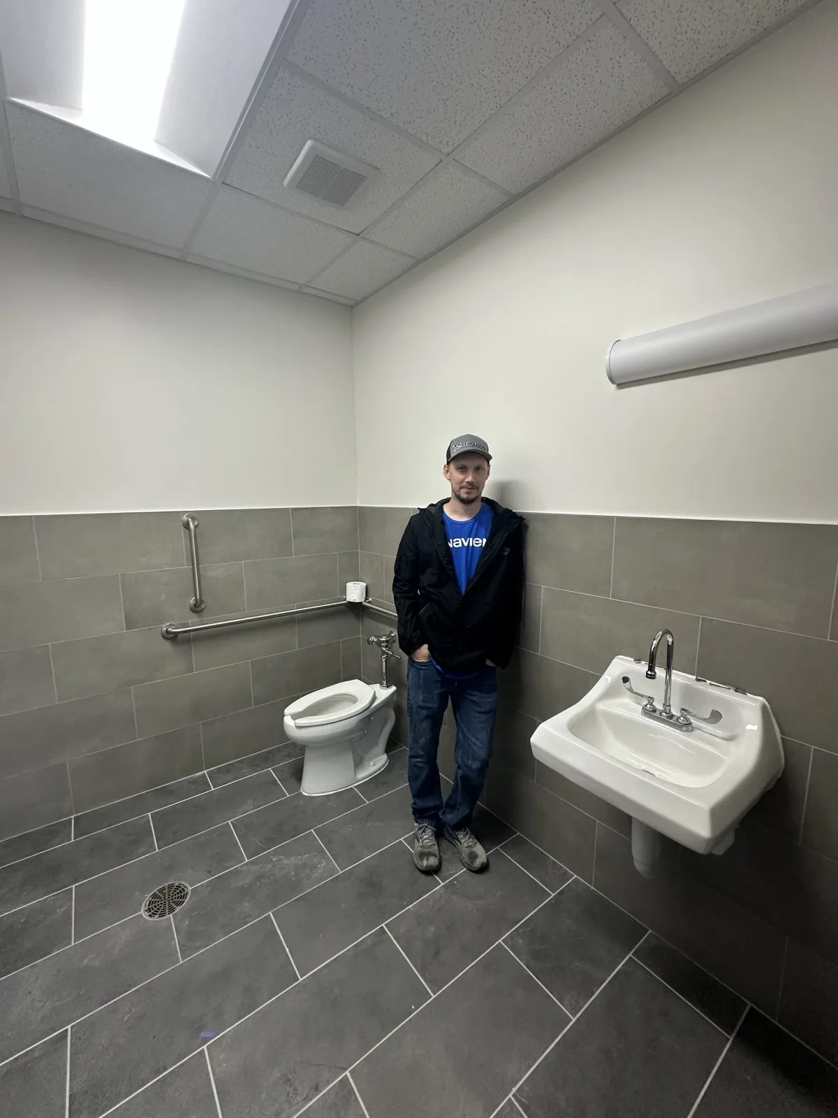 ADA commercial bathroom plumbing project — Indiana Flow Indianapolis